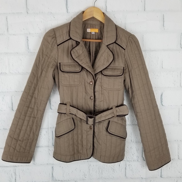 Tulle Jackets & Blazers - FLASH SALE Tulle tan brown quilted jacket